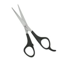 6 Inch Length Straight Scissors for Long Short Thick Hard Soft Hair for Men Women Silver Tone Black
