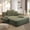 48.5''Forest Green, variant on Tabaray 48.5'' Oversized Chaise Lounge Indoor, Plush Corduroy Couch with Pillows, Side Pocket, Upholstered Single Sofa Bed for Living Room, Balcony,Purple