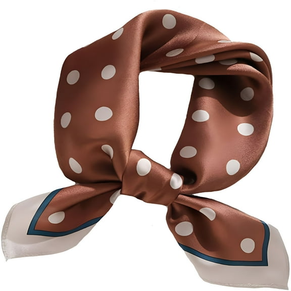 TELOLY Women's Men's Small Square 100% Real Mulberry Silk Satin Scarfs Hair Head Face Scarf 21" x 21"