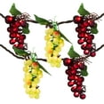 thumbnail image 2 of Red and Green Grape Summer Patio Light Set - 5 Clusters 35 Lights, 2 of 7