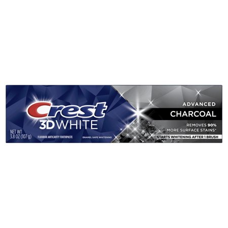 Crest 3D White Charcoal Teeth Whitening Toothpaste  Mint  3.8 oz