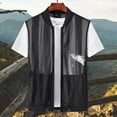 thumbnail image 4 of WIZUTIZ Mens Breathable Mesh Vest Lightweight Casual Work Fish Photo Travel, 4 of 5