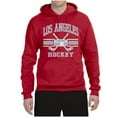 thumbnail image 2 of Wild Bobby City of Los Angeles Hockey Fantasy Fan Sports Unisex Hoodie Sweatshirt, Red, Large, 2 of 5