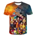 thumbnail image 1 of Camisetas de cosplay de Dragon Ball Goku, ropa para niños Super Saiyan, camiseta de manga corta, camiseta transpirable blanca, negra y naranja, 1 of 1