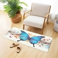 thumbnail image 2 of Coolnut Butterfly Musical Note Bath Mat, Dry Quickly Non Slip Absorbent Bath Rug, Soft Living Room Bedroom Home Floor Mats, Bath Mats for Bathroom, Tub and Shower 20" x 39" Home Decor, 2 of 7