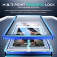 thumbnail image 5 of JIAONASHIJIA UV-Resistant Magnetic Metal Slab Case for 35pt PSA, BGS, CGC Graded Cards. High Alumina Glass, Multi-Point Magnetic Lock, Durable Metal Frame, Stackable Design. Green, 5 of 5