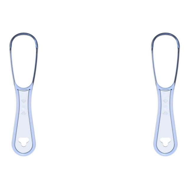 Raspador de lengua Reutilizable Minnieouse 2Conjunto Azul claro