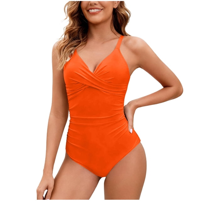 Trajes de baño para mujer, traje de baño de bikini de tirantes sin espalda de color liso para mujer, conjunto de bikini con bloques de color y hombros descubiertos, trajes de baño para mujer, trajes d