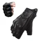 thumbnail image 1 of Guantes De 100% Piel De Cabra De Medio Dedo Para Moto, 1 of 5