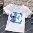 thumbnail image 3 of Camiseta de algodón con letras ABCD de Stitch para niños, camisetas combinadas, camisetas de dibujos animados Kawaii, ropa informal para niños y niñas, camisetas Harajuku para niños y niñas, 3 of 5