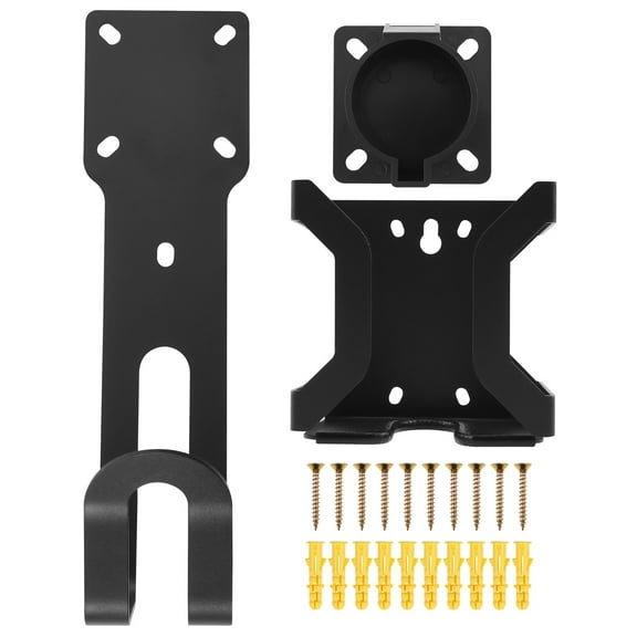 Wall Mount EV Charger Holder Enduring EV Charger Holder Kit Sturdy Electric Vehicle Power Supply Holster Dock Compatible with SAE J1772 Connector for Electric Vehicle