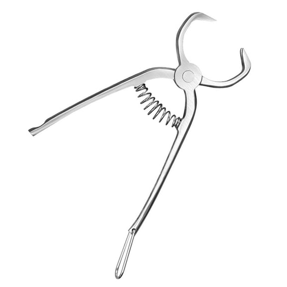 KONTONTY Tea Brick Tong Stainless Steel Tea Tong Silver 1Pack