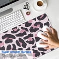 thumbnail image 4 of Long Mouse Pads for Desk,Pink and Black Of Leopard Print Desk Mats on Top Of Desks, Desk Mouse Pad Extra Large with 3mm Non-Slip Base and Stitched Edge for Gaming,Office,Work,Home 31.5"x11.8", 4 of 6