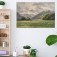 thumbnail image 5 of Soscooter Landscape Vintage Canvas Wall Art, Classical Prairie and Mountain Landscape Canvas Prints, Rustic Farmhouse Bathroom Office Decor, Large Wall Art for Home,24x16 Inch, 5 of 7