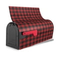 thumbnail image 3 of Yiaed Red Black Plaid Print Mailbox Covers, Magnetic Mailbox Cover, Mail Box Covers for Garden Outdoor Decor Box Covers-25.5x21 in, 3 of 8