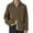 Brown, variant on Sweaters for Men - Winter Zip Up Cardigan Japanese Style Oversized Knit Sweater Jacket, Casual Loose Fit Outerwear, Fall Daily Wear, Soft Fabric, Trendy Men's Clothing