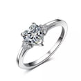 thumbnail image 6 of EOEMY 1Ct Love Heart Engagement Cz Band Men Women'S 925 Silver Wedding Ring Size 3-13, 6 of 6