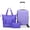 Purple- 3 PCS, variant on Zimtown Carry-on Luggage Set 3 Piece Lightweight Suitcase Set with Duffel Bag, PP Hard Shell Suitcase 20" Luggage Sets Spinner Wheels, Green