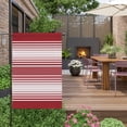 thumbnail image 4 of Red Stripes Garden Flag 12 x 18 Inches, Minimalist Stripe Modern Gradient Traditional Weather Proof Outdoor Patio Flags Double Sided Small Garden Decoration for Yard Outside Home, 4 of 9