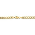 thumbnail image 3 of 14k Yellow Gold 4.3mm SemiSolid Curb Link Chain, 3 of 4