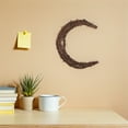 thumbnail image 5 of FRCOLOR Natural Rattan Moon Wreath Hoop Light Brown for Craft Projects, 5 of 8