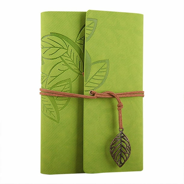 Bloc De Notas De Hojas Diario De Viaje Cuaderno De Hojas Cuaderno De Cuero Pu Cuaderno Portátil Minnieouse EL014319-00