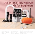 thumbnail image 3 of Kit de uñas de poligel Modelones, 6 colores, con lámpara de uñas de 8 W y herramientas, 3 of 8