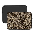 thumbnail image 2 of Bingfone Leopard Print-1 Laptop Sleeve Case 15 inch , 360° Protective Computer Carrying Bag, 2 of 8