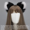 thumbnail image 4 of Fox Tail and Ears, Cat Wolf Raccoon Ears Tail Set, Animal Furry Tail, Ears Headbands, Halloween Christmas Costume MFZFUKR CPB-SSW2119-2, 4 of 5