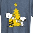thumbnail image 3 of Peanuts - Xmas Charlie And Snoopy - Women's Short Sleeve Graphic T-Shirt, 3 of 6