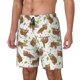 thumbnail image 1 of Balery Cute Sloth Bañador para hombre, shorts de playa de secado rápido con entrepierna y forro de compresión-XX-Large, 1 of 6