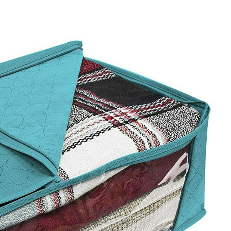 Large, Foldable Zipper Storage Bag, Suitable For Storing Pillows, Bedding,  Clothing, Blankets, And Quilts, Equipped With Handles, Space-saving Luggage  Packing Bag (approximately 60cm*40cm*35cm), Can Hold Up To 6kg Quilts