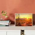 thumbnail image 3 of Nawypu  Arizona Sonoran Desert Wall Art Botanical Cactus in Sunset Landscape Pictures Painting Canvas Print Southwest Decor for Office Living Room Ready to Hang, 3 of 4