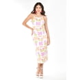 thumbnail image 4 of Vestido tropical Roman Fashion Juvenil 7447 Multicolor blanco ECH, 4 of 5