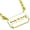 Yellow, variant on 925 Sterling Silver Small Sideways Razor Blade Pendant Necklace, 18"