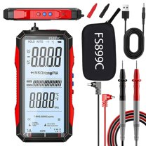 Getoverfinish USB Rechargeable Digital Multimeter, 2026 Upgraded Fs899l Multimeter, Automatic Digital Display Multimeter Tester for Home and Industrial Electrical Issues, Multimeter Tester (FS899L)