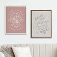 thumbnail image 7 of Kate and Laurel Sylvie Beaded What is Done in Love Vintage Framed Canvas Wall Art by Valerie McKeehan of Lily and Val, 18x24 Gold, Neutral Quote Drawing Art for Wall, 7 of 7
