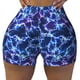 thumbnail image 2 of Fotbe Blue Lightning1 Shorts Sin Costuras – Shorts Deportivos de Cintura Alta para Mujer, Elásticos para Gimnasio, Yoga, Running o Ciclismo-Medium, 2 of 8