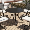 thumbnail image 3 of Mondawe 40 Inches Steel Outdoor Dining Table, Black, 3 of 8