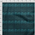 thumbnail image 3 of oneOone Cotton Cambric Dark Teal Blue Fabric Crocodile Animal Skin Dress Material Fabric Print Fabric By The Yard 56 Inch Wide, 3 of 4