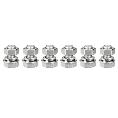 

Uxcell M8 x 16mm 304 Stainless Steel Hex Head Screws Bolts Nuts Flat & Lock Washers Kits 6 Sets