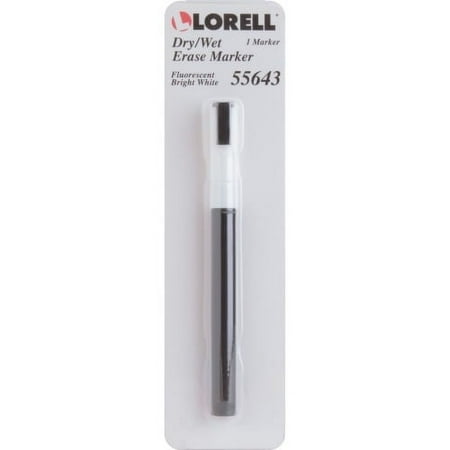 UPC: 0035255556439 | Lorell Dry/Wet Erase Marker White – 1 Each