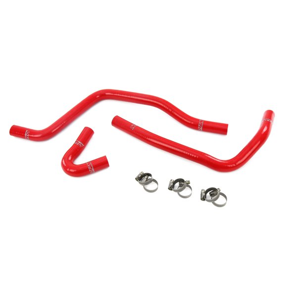 HPS Performance Red Silicone Heater Hose Kit Compatible for 2003.5-2005 Ford Excursion 2003-2007 F250 F350 F450 F550 Superduty 6.0L V8 Diesel Turbo, 57-2120-RED