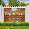 thumbnail image 6 of Wooden Background Gender Reveal Party Banner with Balloons and Lights Decors Party Supplies Photography Props Baby Shower Backdrop Celebration Decorations, 6 of 8