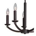 thumbnail image 2 of Woodbridge Lighting Lola 16.5" 5-Light Metal Chandelier in Metallic Bronze, 2 of 4