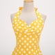 thumbnail image 5 of Vestido hinchado con cuello halter y cuello halter con cordones y lunares sexy informal a la moda para mujer Fridja  nalpqowj29534, 5 of 8