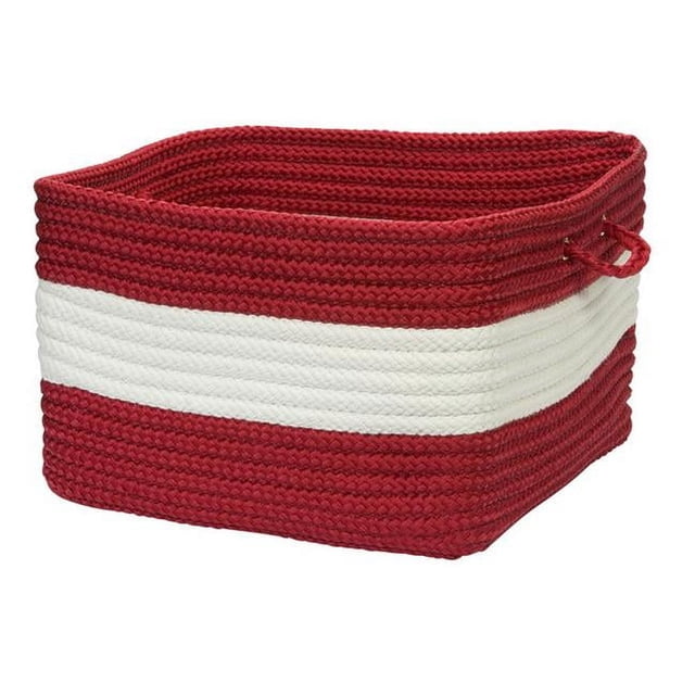 Rope Walk- Red 14''x10'' Utility Basket