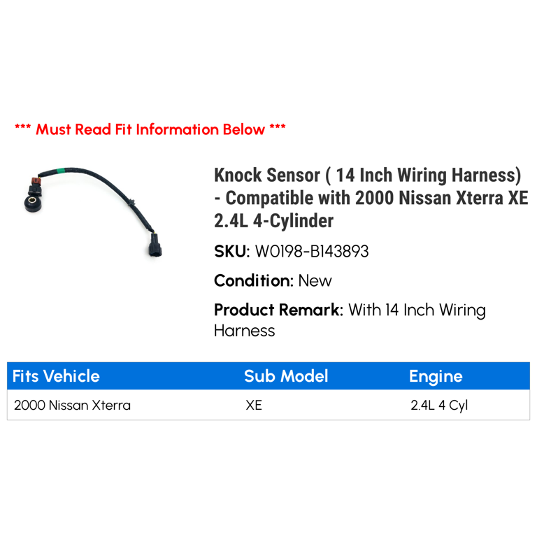 Knock Sensor ( 14 Inch Wiring Harness) - Compatible with