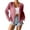 Pink, variant on Women's Cardigan Solid Color Lace Knitted Cardigan With A V Neck And Three Quarter Sleeves For Ladies,Green Women's Cardigan M
