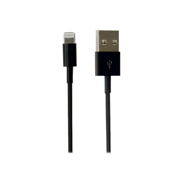 VisionTek - Câble de Foudre - Mâle de Foudre à Mâle USB - Noir